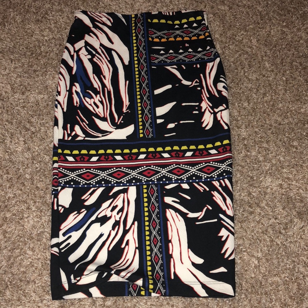 Lily white mid length skirt